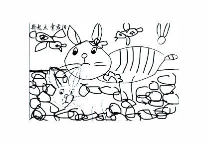 夏天下雨幼儿园儿童画简笔画