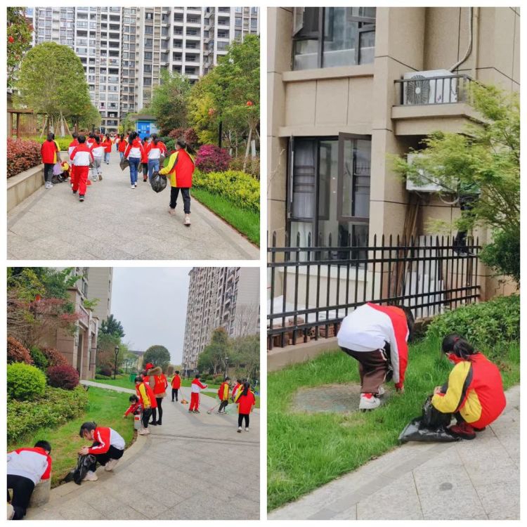 吉安县庐陵学校开展学雷锋“保护环境 人人有责”志愿者清扫活动