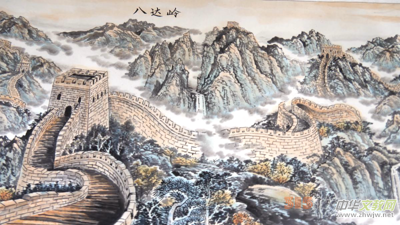 画中游长城 长城一墨6年杰作800米长城画卷再现京城